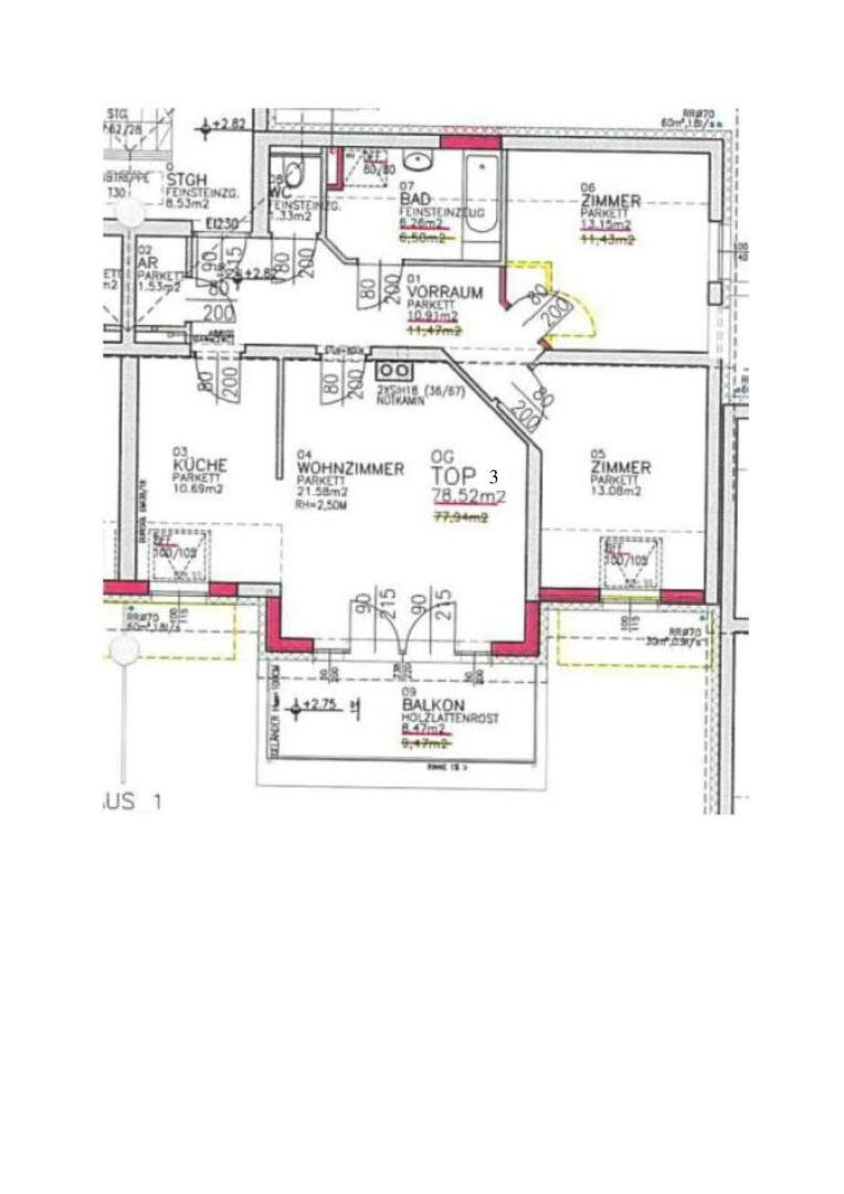 Wohnung zur Miete 656 € 3 Zimmer 79,3 m²<br/>Wohnfläche 1.<br/>Geschoss Dorfplatz Hofamt Priel 3681