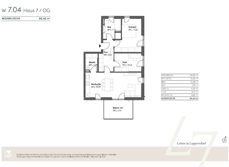 Wohnung zum Kauf provisionsfrei 579.000 € 3 Zimmer 80,4 m² Kareth Lappersdorf 93138