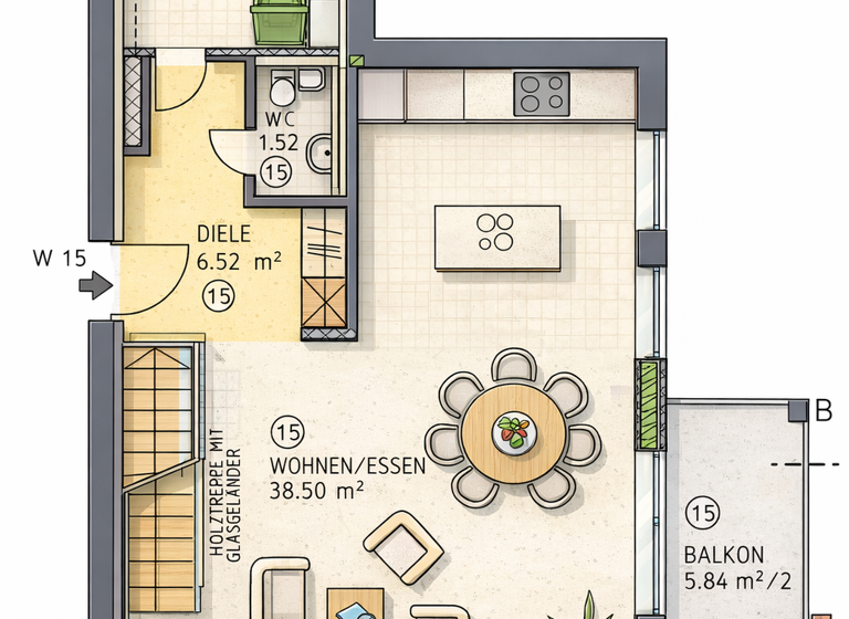 Maisonette zum Kauf 725.000 € 3 Zimmer 108 m² 3. Geschoss Lotterberg Kempten (Allgäu) 87439