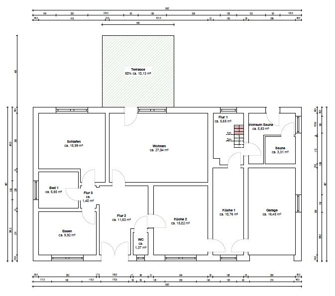 Bungalow zum Kauf 259.000 € 6 Zimmer 185 m²<br/>Wohnfläche 688 m²<br/>Grundstück Burlage Rhauderfehn 26817