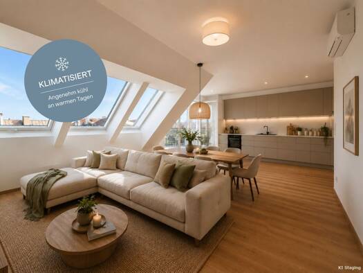 Wohnung zum Kauf - Erstbezug 649.000 € 3 Zimmer 84,8 m² 6. Geschoss Arndtstraße 50 Meidling 1120