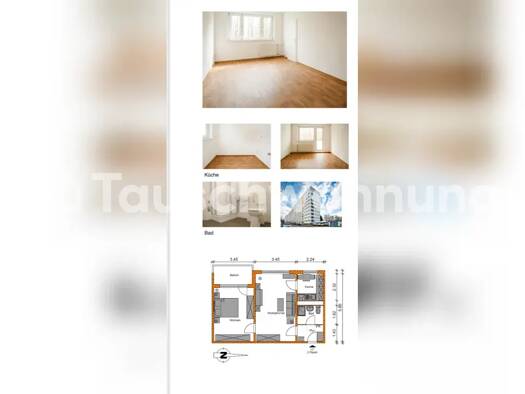 Wohnung zur Miete Tauschwohnung 297 € 2 Zimmer 49 m² 10. Geschoss Lemsdorf Magdeburg 39118