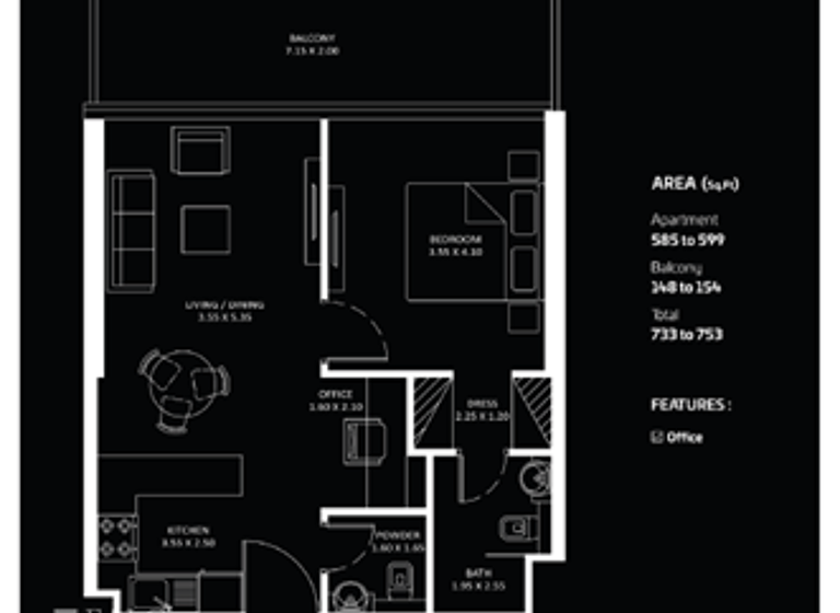Wohnung zum Kauf - Erstbezug provisionsfrei 449.174 € 2 Zimmer 69,4 m² Dubai 00000