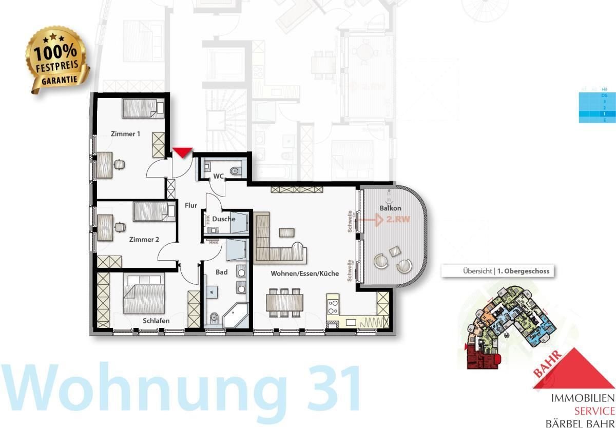 Wohnung zum Kauf provisionsfrei 685.000 € 4 Zimmer 111 m²<br/>Wohnfläche Sindelfingen 2 Sindelfingen 71063