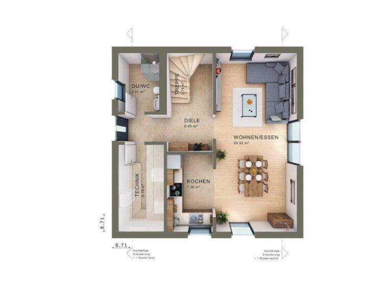 Stadthaus zum Kauf provisionsfrei 440.172 € 4 Zimmer 113 m² 540 m² Grundstück Frankenhain Frohburg 04654