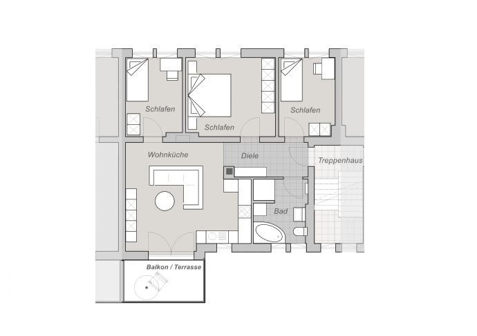 Wohnung zur Miete 740 € 4 Zimmer 76 m²<br/>Wohnfläche 1.<br/>Geschoss 01.03.2025<br/>Verfügbarkeit Weststraße 9 Volkstedt Rudolstadt 07407