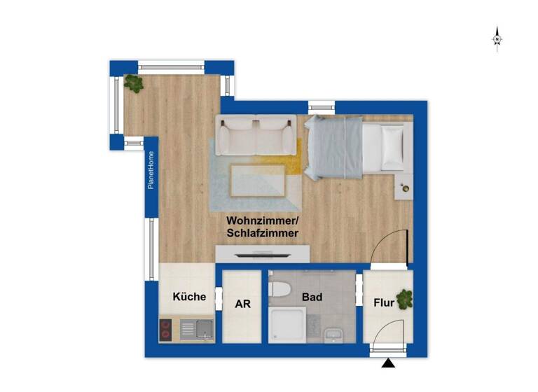 Studio zum Kauf 132.000 € 1 Zimmer 27,6 m² Geist Münster 48151