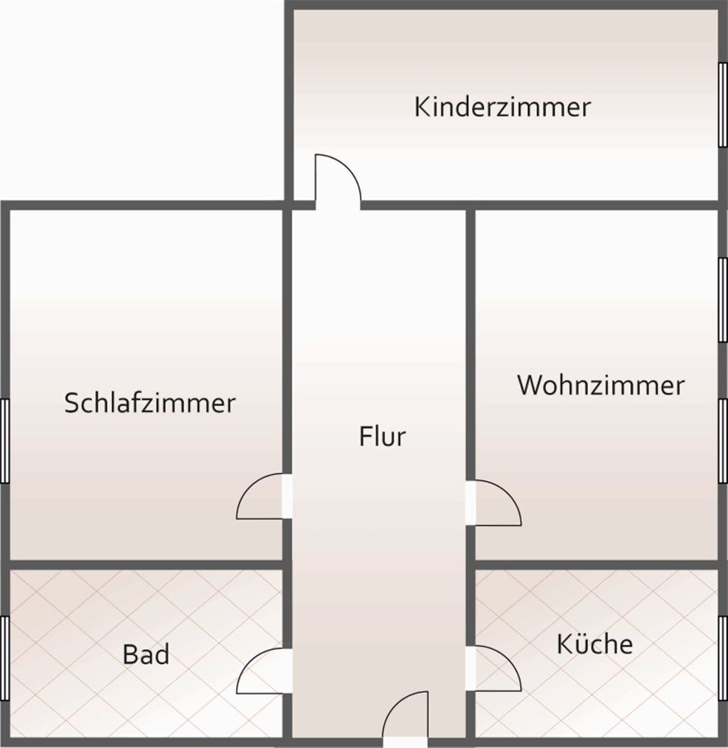 Wohnung zur Miete 515 € 3 Zimmer 85,8 m²<br/>Wohnfläche 2.<br/>Geschoss ab sofort<br/>Verfügbarkeit Römerstraße 2a Mitte - Nord 121 Zwickau 08056