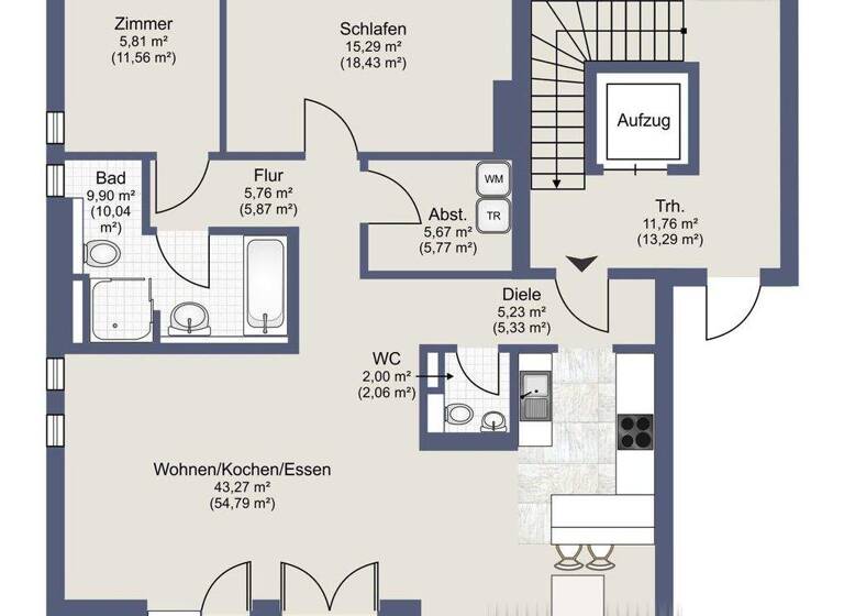 Wohnung zum Kauf - Erstbezug provisionsfrei 408.000 € 3 Zimmer 97 m² Rieseby 24354