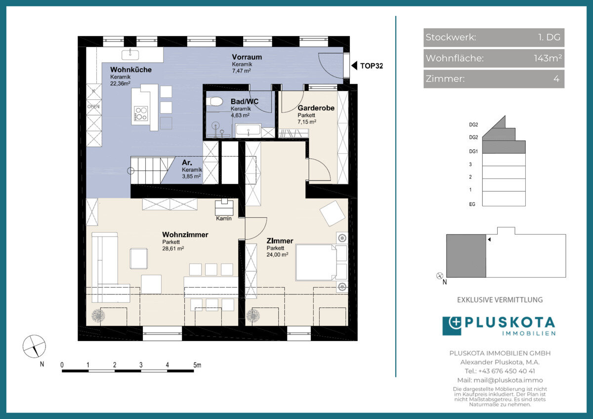 Maisonette zum Kauf 934.000 € 4 Zimmer 142,3 m²<br/>Wohnfläche Wien 1050