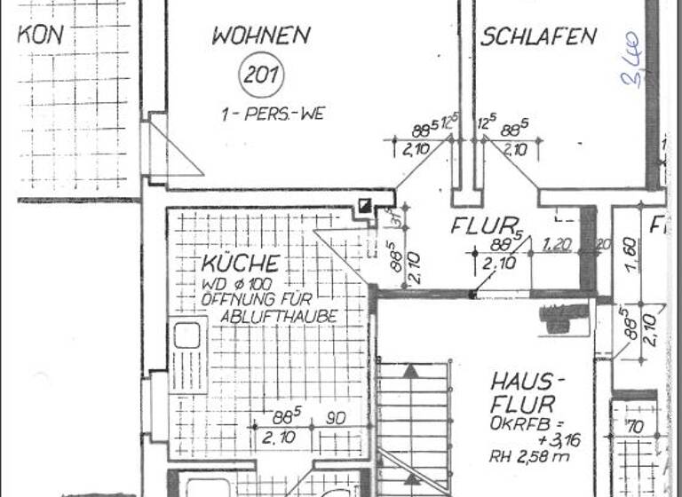 Wohnung zur Miete 354 € 2 Zimmer 59 m² 1. Geschoss frei ab 01.06.2026 Reichenbach Haselbachtal / Reichenbach 01920