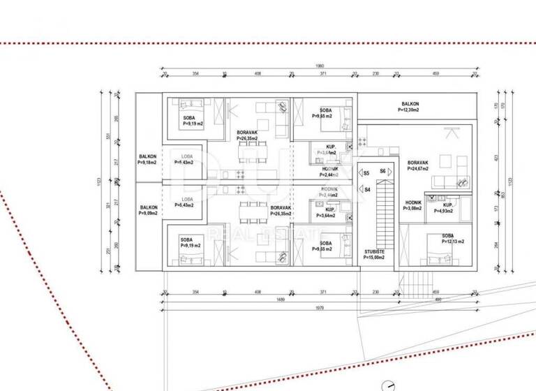 Wohnung zum Kauf 310.000 € 3 Zimmer 59 m² 1. Geschoss Povljana