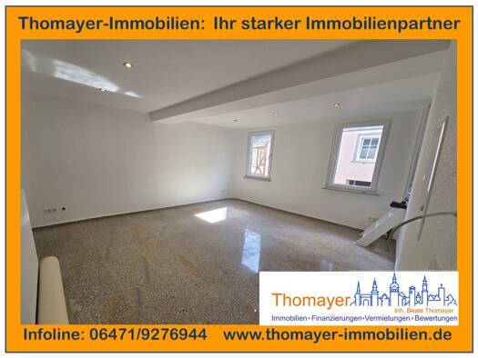 Wohnung zur Miete 500 € 2 Zimmer 54 m² Geschoss 1/3 frei ab sofort Weilburg Weilburg 35781
