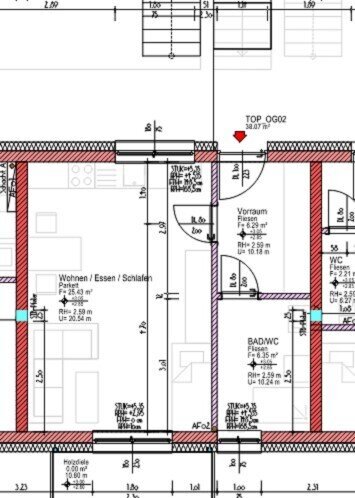 Wohnung zum Kauf 239.691 € 1 Zimmer 38,1 m²<br/>Wohnfläche 1.<br/>Geschoss Am Leonhardbach 12c Waltendorf Graz 8010