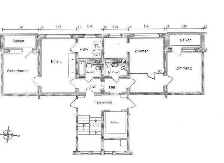 Wohnung zur Miete 570 € 3 Zimmer 92 m² EG frei ab 30.04.2026 Geibelstr. 205 Gablenz Chemnitz 09127