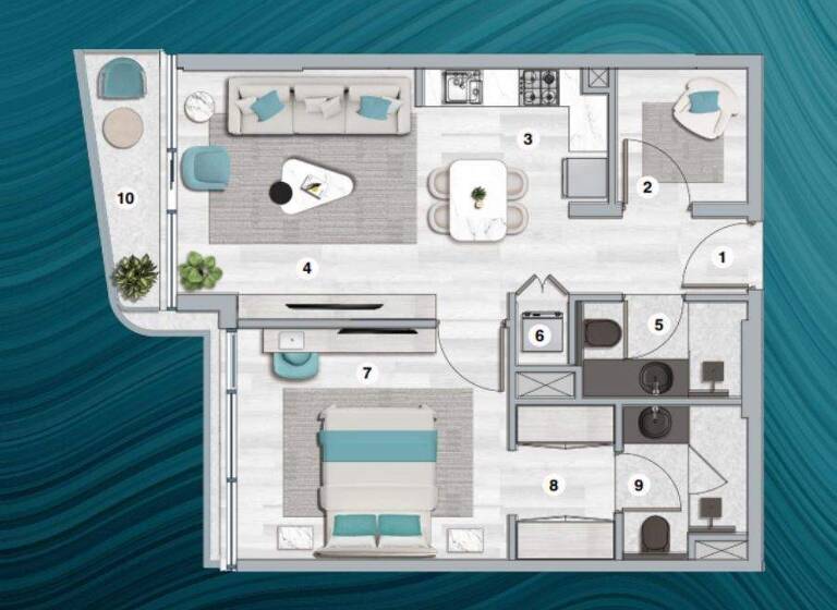 Studio zum Kauf - Erstbezug provisionsfrei 438.553 € 1 Zimmer 68,4 m² Dubai