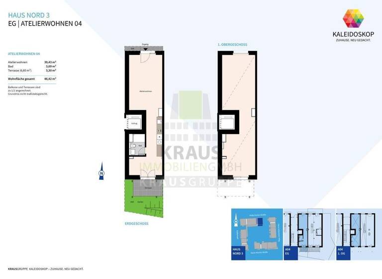 Wohnung zum Kauf provisionsfrei 299.000 € 46,4 m² EG Rohrbach Heidelberg 69126