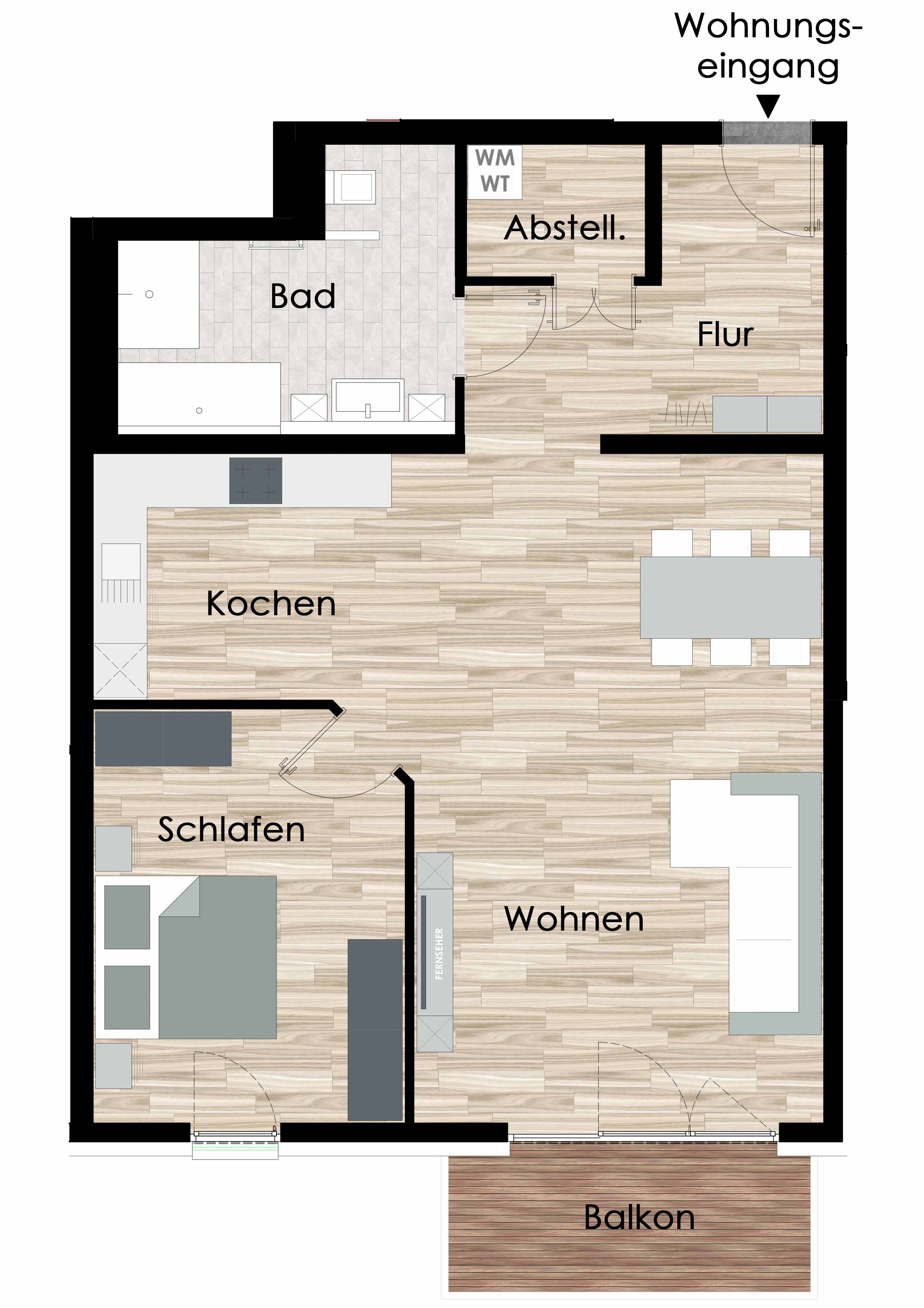 Wohnung zum Kauf provisionsfrei 329.600 € 2 Zimmer 84,5 m²<br/>Wohnfläche 1.<br/>Geschoss Stedigsrain Eschwege Eschwege 37269