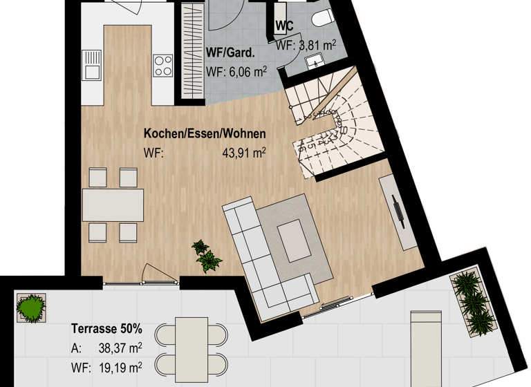 Wohnung zum Kauf 598.185 € 3 Zimmer 132,9 m²<br/>Wohnfläche Abenberg Abenberg 91183