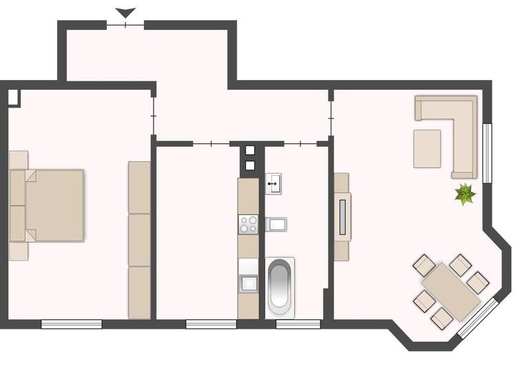 Wohnung zum Kauf 149.000 € 2 Zimmer 58 m² 3. Geschoss frei ab sofort Anger-Crottendorf Leipzig 04318
