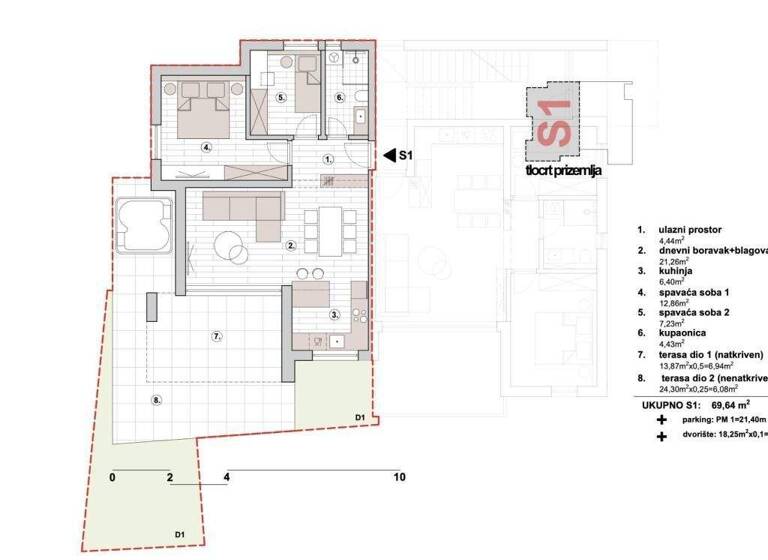 Wohnung zum Kauf 402.000 € 3 Zimmer 81 m² Primosten