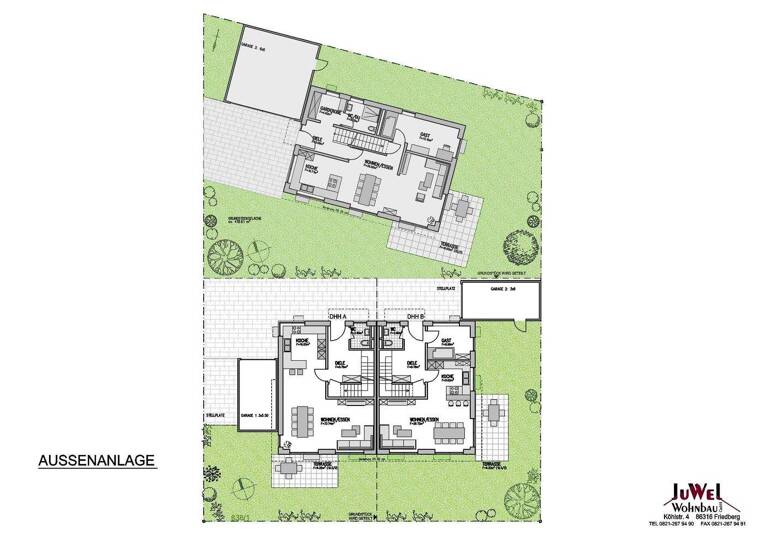 Doppelhaushälfte zum Kauf - Erstbezug provisionsfrei 795.000 € 5,5 Zimmer 122 m² 237 m² Grundstück Rederzhausen Friedberg 86316