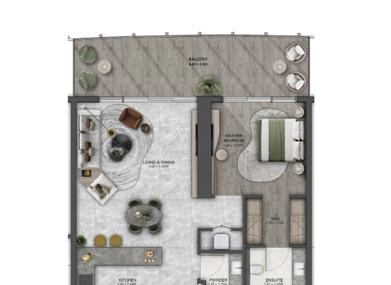 Wohnung zum Kauf - Erstbezug provisionsfrei 561.457 € 2 Zimmer 86,8 m² Dubai