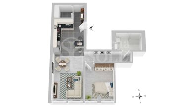 Wohnung zur Miete 580 € 2 Zimmer 58 m² 1. Geschoss frei ab 01.11.2024 Scheidter Str. 15-17 Dudweiler - Mitte Dudweiler 66125