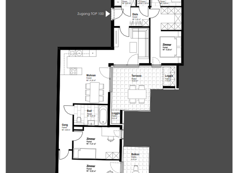 Wohnung zum Kauf 733.900 € 4 Zimmer 92,9 m² 5. Geschoss Schwechat 2320