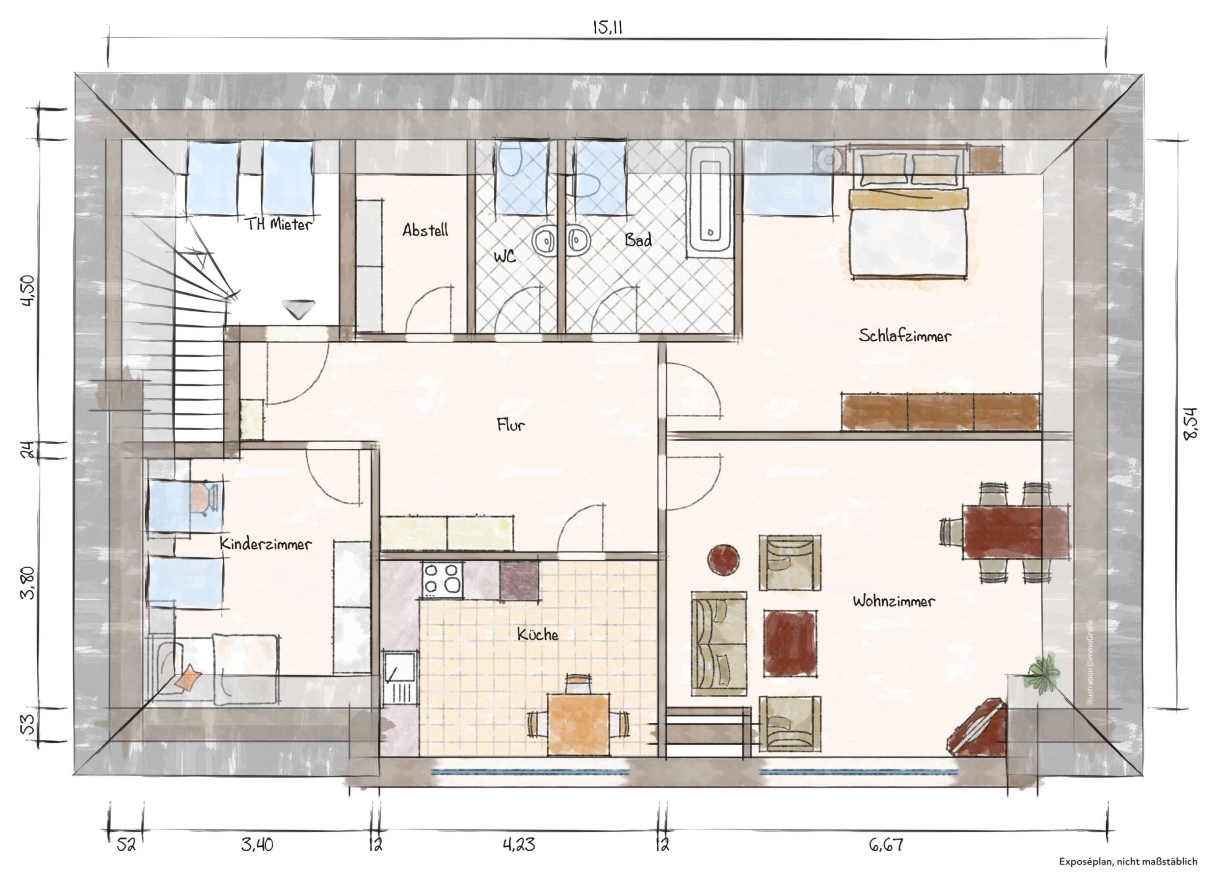 Wohnung zur Miete 990 € 3 Zimmer 116 m²<br/>Wohnfläche Kieler Straße 65 Hohenlockstedt 25551