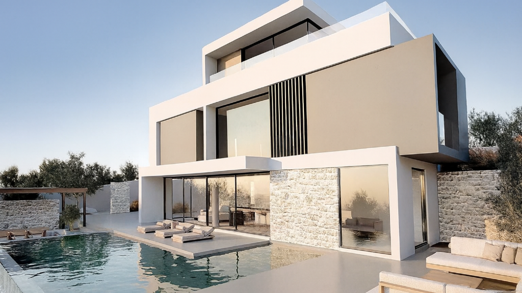 Haus zum Kauf - Erstbezug 832.000 € 4 Zimmer 183 m² 931,6 m² Grundstück Kreta Almyrida 730 08