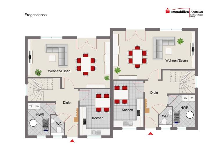 Mehrfamilienhaus zum Kauf 750.000 € 8 Zimmer 208 m² 676 m² Grundstück Döhren Melle 49328