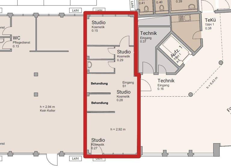 Verkaufsfläche zur Miete 1.217 € 81,2 m² Verkaufsfläche Stadtmitte Rostock 18055