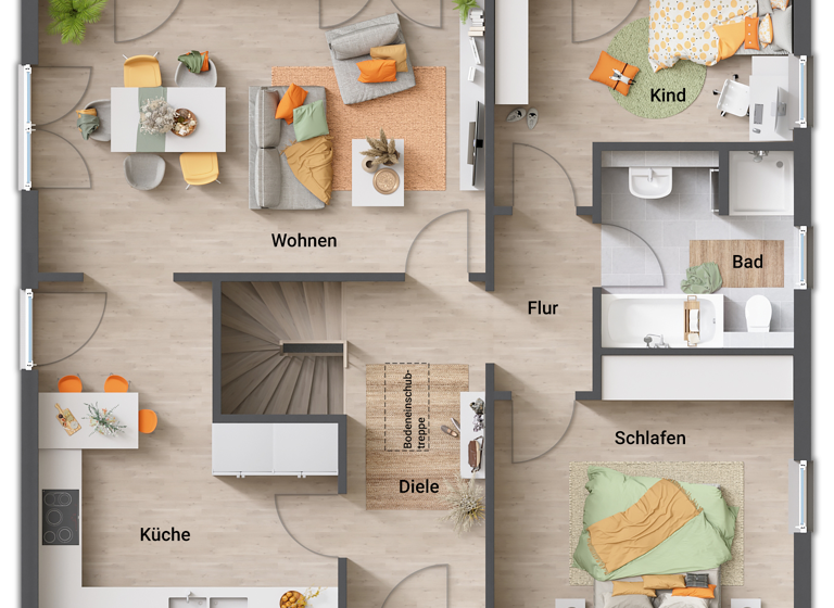 Haus zum Kauf provisionsfrei 562.210 € 3 Zimmer 92 m² 820 m² Grundstück Heinleinshof Burgthann 90559