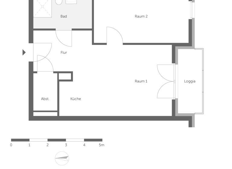 Wohnung zur Miete nur mit Wohnberechtigungsschein 637 € 2 Zimmer 55,4 m² 5. Geschoss frei ab sofort Wendenschloßstr. 160 Köpenick Berlin 12557