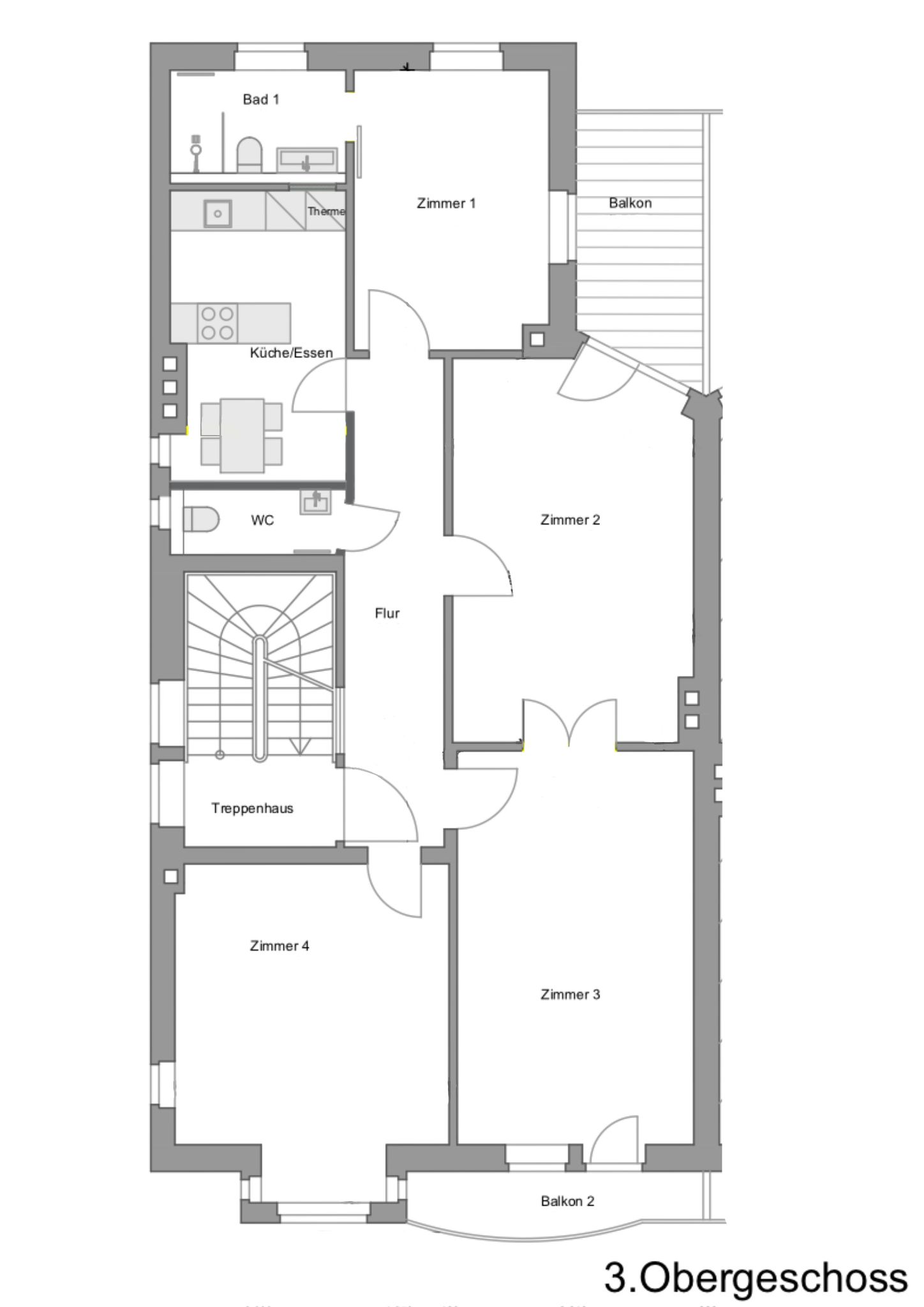 Wohnung zur Miete 2.100 € 4 Zimmer 107 m²<br/>Wohnfläche 3.<br/>Geschoss 01.02.2025<br/>Verfügbarkeit Rosenbergstraße 104 Hölderlinplatz Stuttgart Stuttgart-West 70193