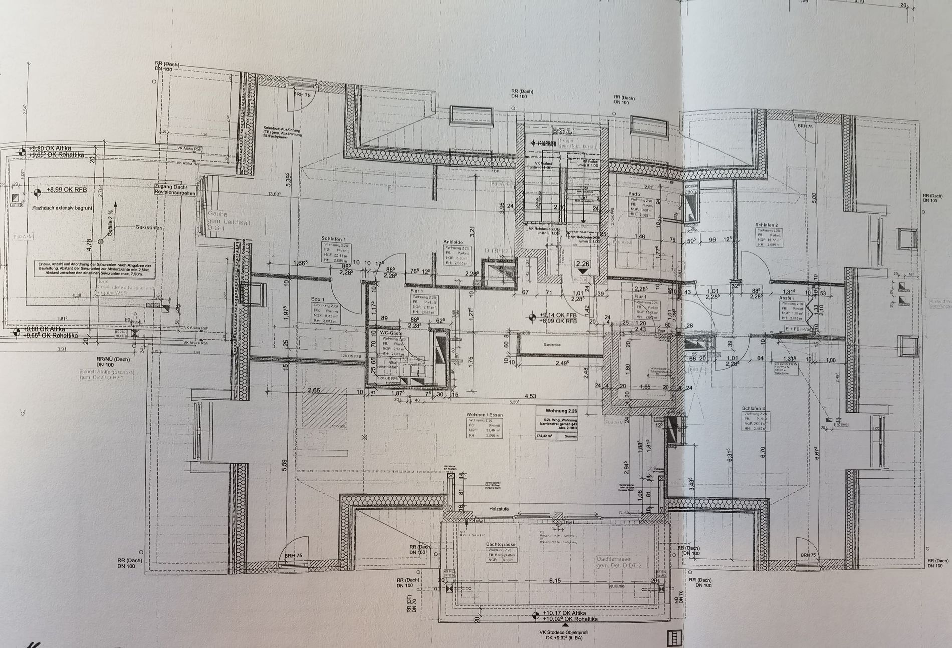 Penthouse zum Kauf 1.279.000 € 5 Zimmer 174 m²<br/>Wohnfläche 3.<br/>Geschoss Kalbach-Riedberg Frankfurt am Main - Kalbach 60437