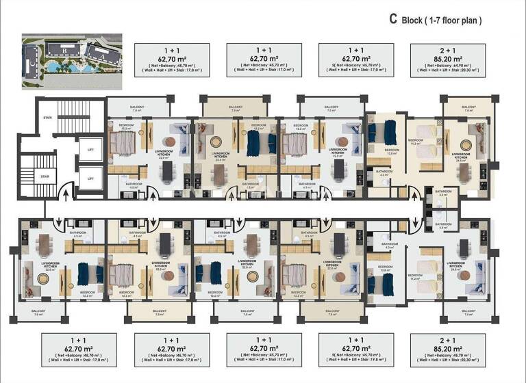 Penthouse zum Kauf 580.000 € 3 Zimmer 135 m² EG Antalya 07400