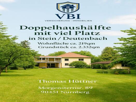 Haus zum Kauf provisionsfrei 850.000 € 8 Zimmer 219 m² Deutenbach Stein 90547