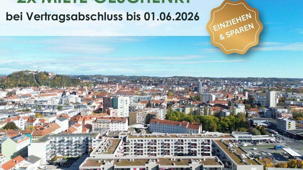 Wohnung zur Miete 475 € 2 Zimmer 64,3 m² 4. Geschoss Eggenberger Gürtel 56a Gries Graz 8020