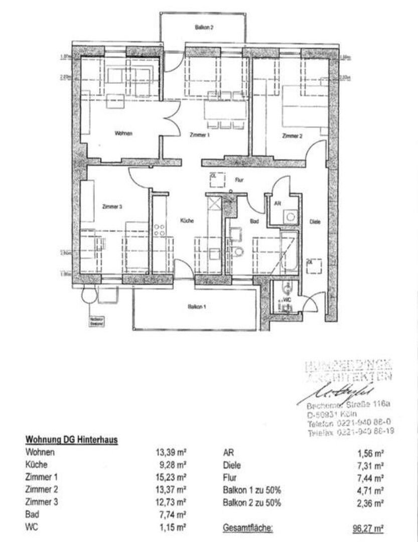 Wohnung zum Kauf provisionsfrei 749.000 € 4 Zimmer 97 m²<br/>Wohnfläche 3.<br/>Geschoss Sülz Köln 50937