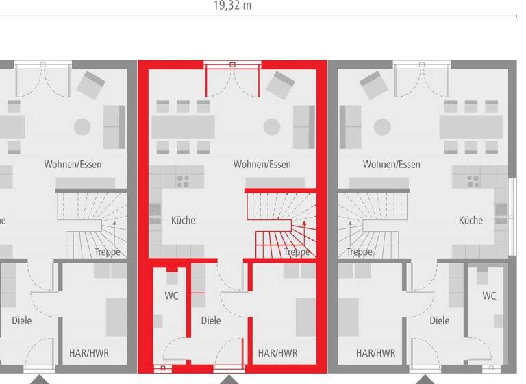 Reihenmittelhaus zum Kauf provisionsfrei 453.000 € 6 Zimmer 164 m² 303 m² Grundstück Amern Schwalmtal 41366