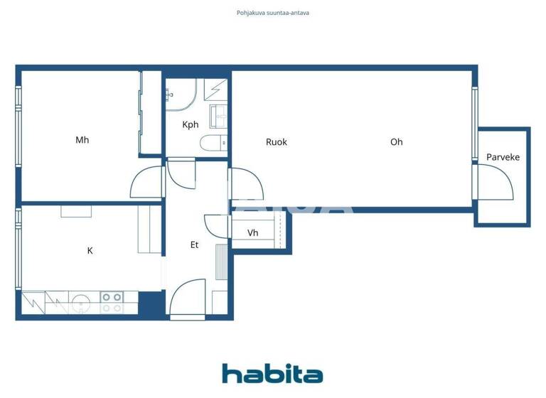 Wohnung zum Kauf 169.000 € 2 Zimmer 55 m² 2. Geschoss Kivihaantie 3 Helsinki 00310