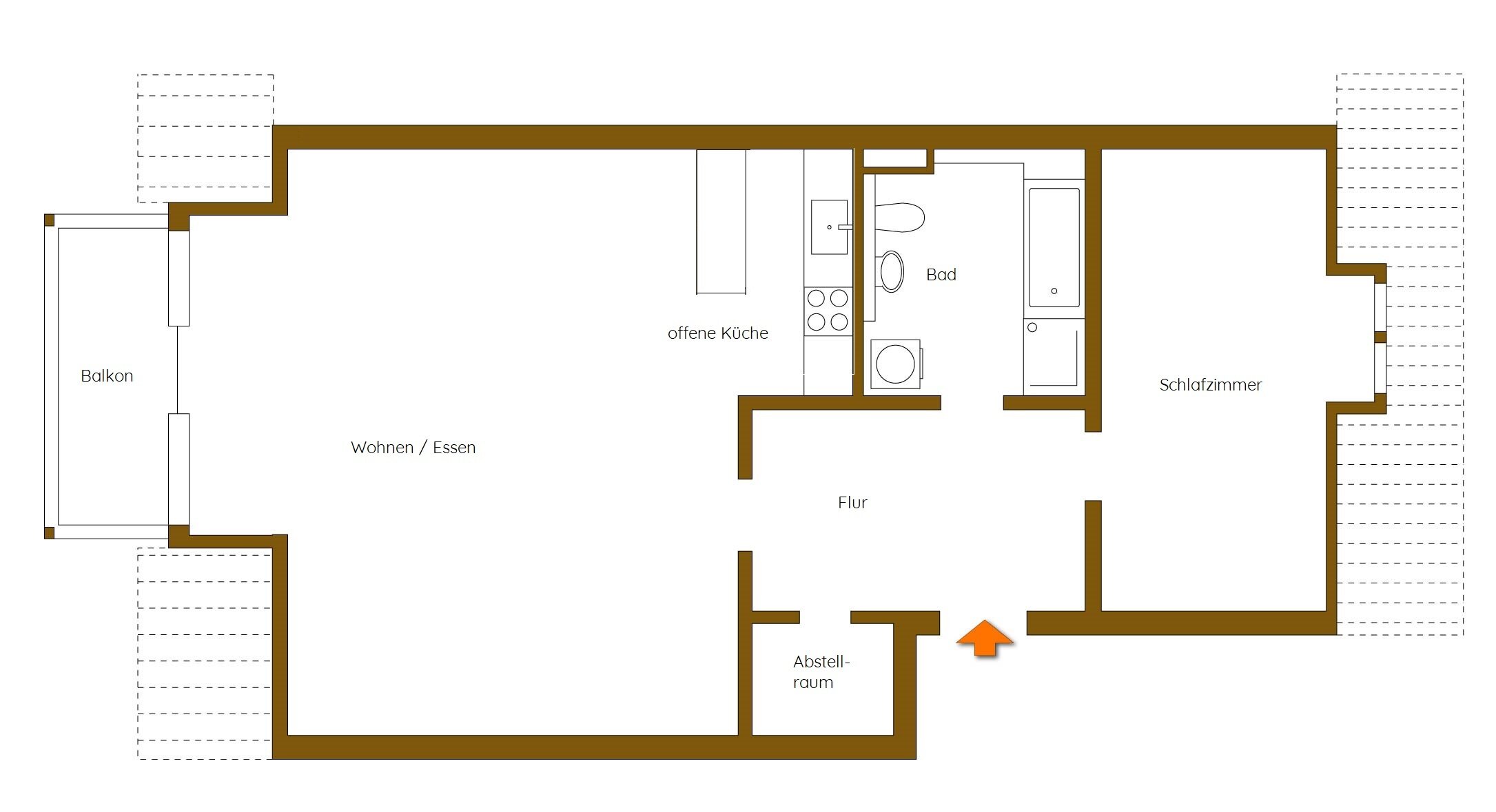 Wohnung zum Kauf provisionsfrei 243.000 € 2 Zimmer 61 m²<br/>Wohnfläche 2.<br/>Geschoss ab sofort<br/>Verfügbarkeit Friedrichsgabe Norderstedt 22844