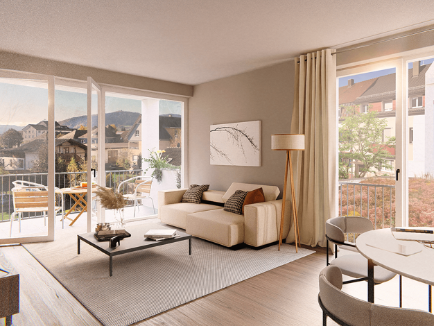 Wohnung zum Kauf - Neubau 279.256 € 2 Zimmer 59,6 m² 2. Geschoss Biberach Biberach 77781
