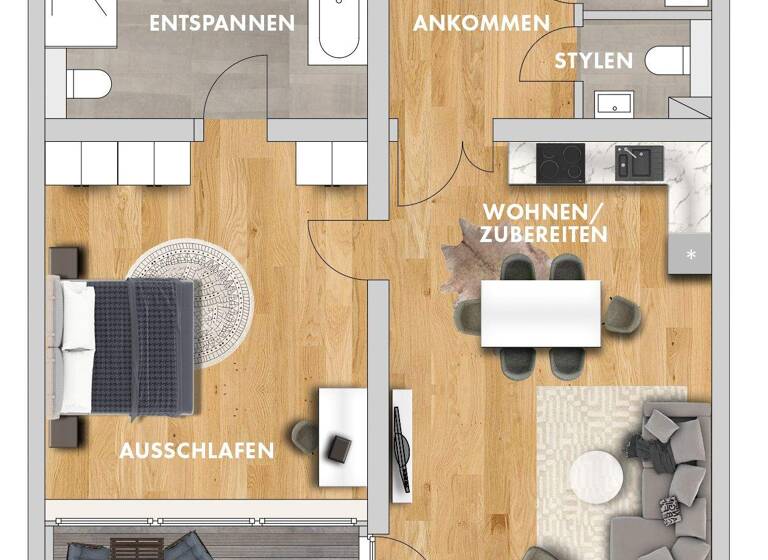 Wohnung zur Miete 1.420 € 2 Zimmer 81,1 m² 5. Geschoss frei ab sofort Schwägrichenstraße 14 Zentrum-Süd Leipzig 04107