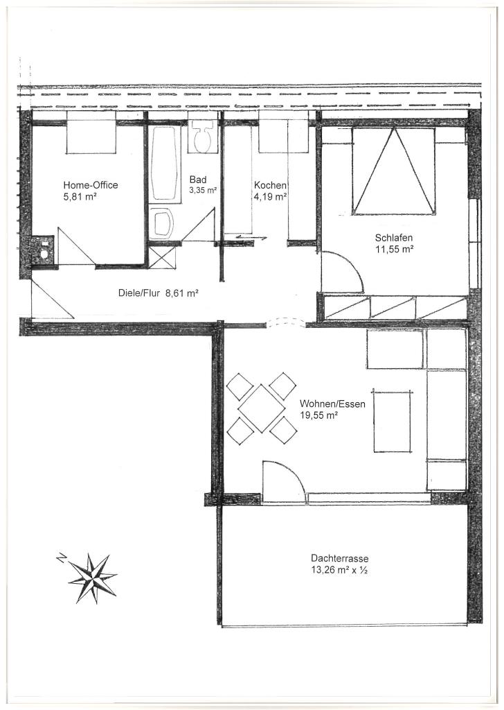 Terrassenwohnung zum Kauf 360.000 € 2,5 Zimmer 60 m²<br/>Wohnfläche 3.<br/>Geschoss ab sofort<br/>Verfügbarkeit Geiselbullach Olching 82140