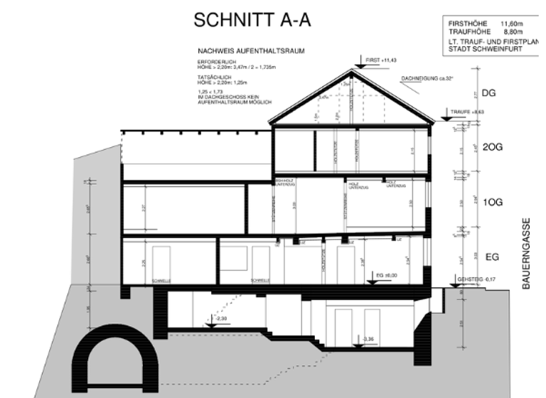 Stadthaus zum Kauf 255.000 € 7 Zimmer 244 m² 120 m² Grundstück frei ab sofort Altstadt Schweinfurt 97421
