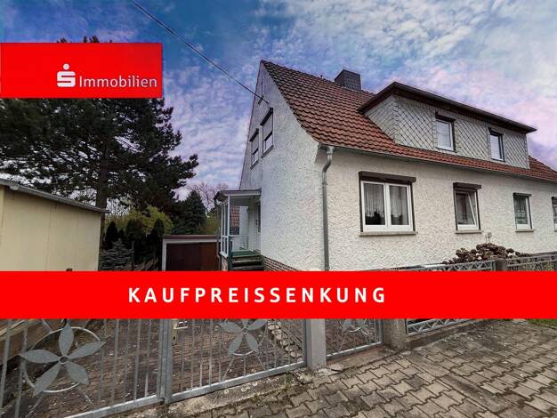 Doppelhaushälfte zum Kauf 99.000 € 4 Zimmer 148 m² 535 m² Grundstück Görmar Mühlhausen/Thüringen 99974