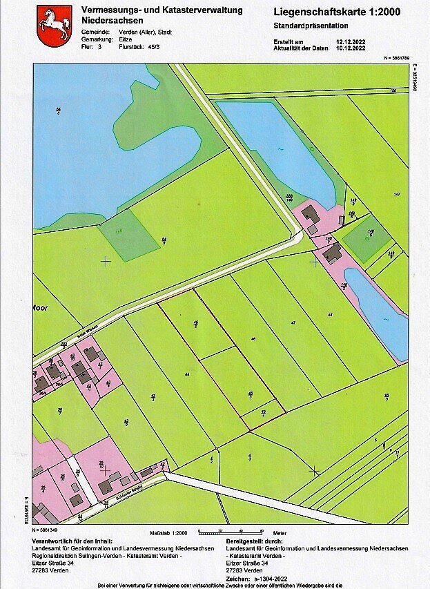 Grundstück zum Kauf 95.000 € 5.500 m²<br/>Grundstück Eitze Verden (Aller) 27283